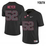 NCAA Youth Alabama Crimson Tide #52 Scott Meyer Stitched College Nike Authentic Black Football Jersey JW17X31JT